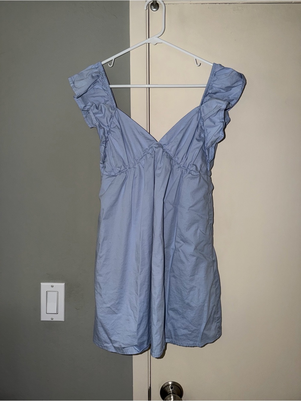 Crystal Doll Light Blue Mini Dress